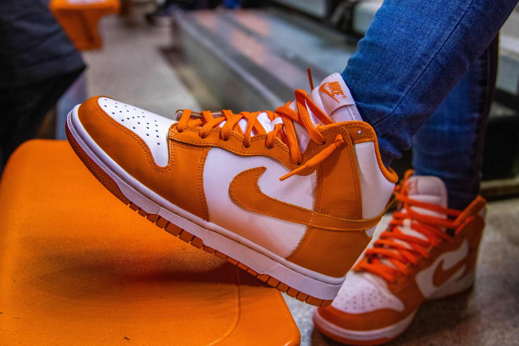 Kiara Wood's shoes at the OSU basketball game